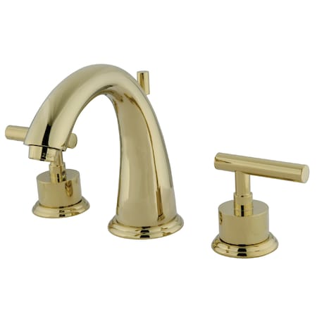 Kingston Brass 8" Widespread Bathroom Faucet, Polished Brass KS2962CML